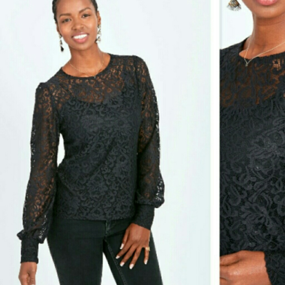NWT Stella & Dot juliana stretch lace top